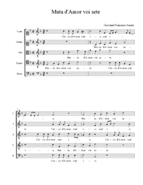 Muta d'Amor voi sete