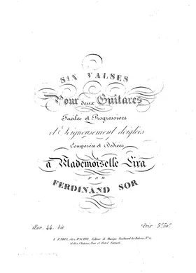 6 Valses faciles pour deux guitares