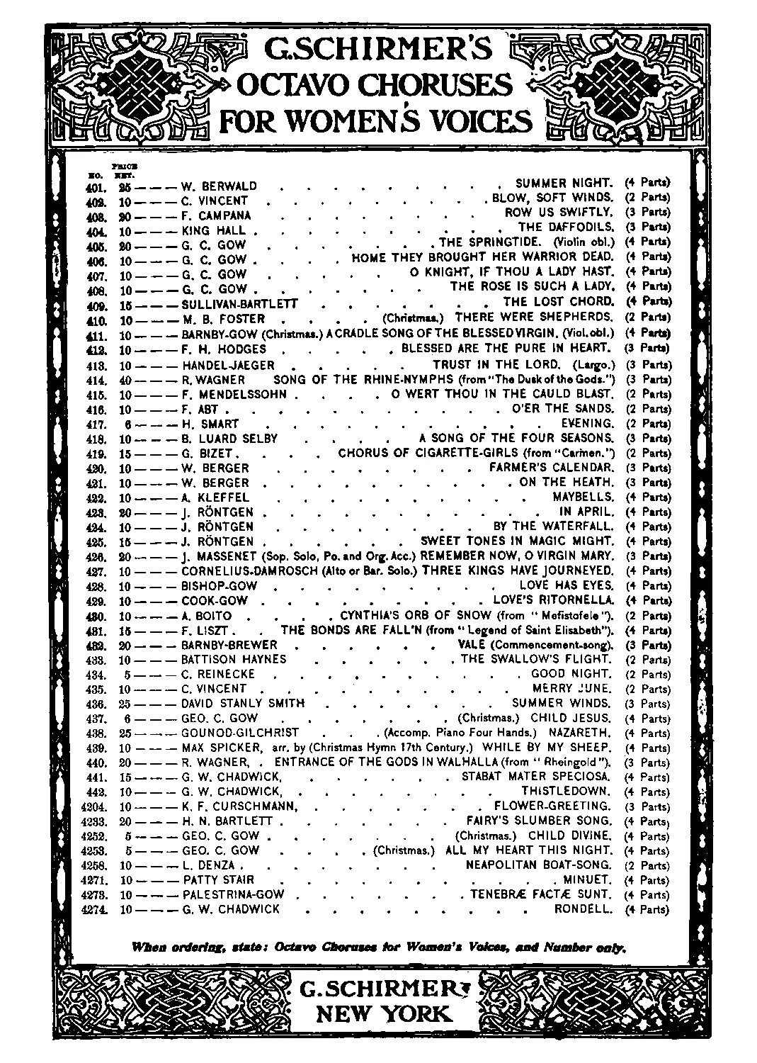 2 Four-Part Choruses for Female Voices - Page 1