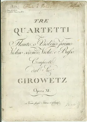 3 Quartets for Flute and Strings