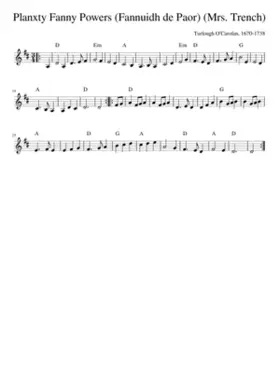Planxty Fanny Powers (Fannuidh de Paor) (Mrs. Trench)