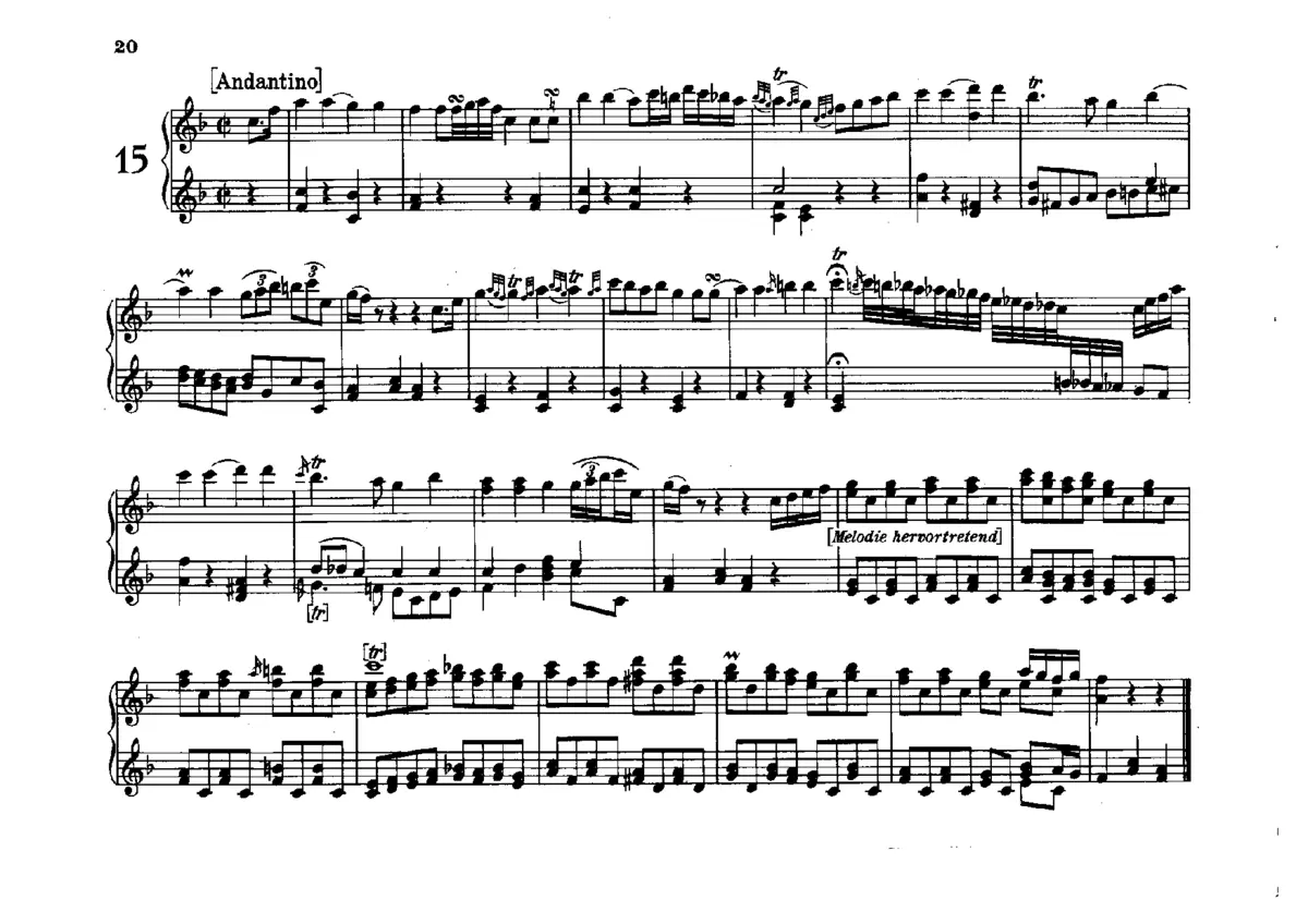 Flötenuhr in F major - Page 1