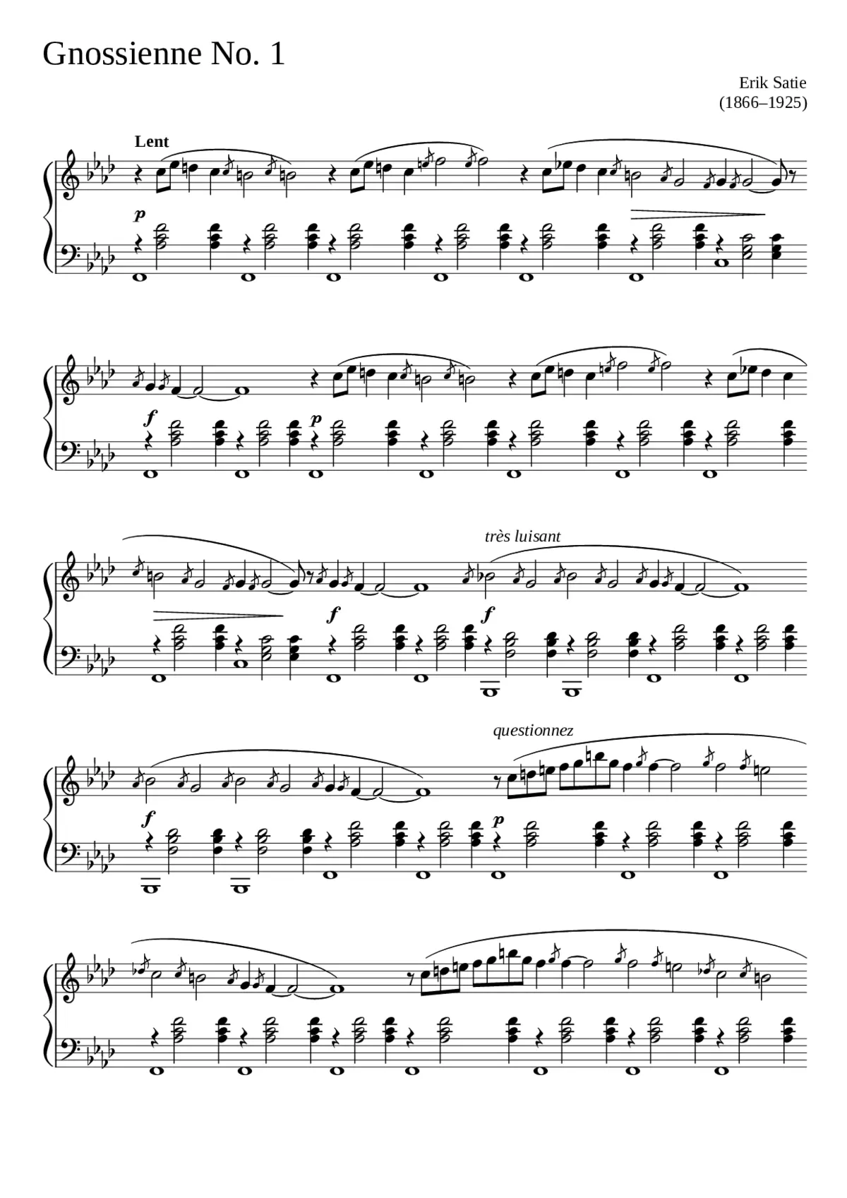 3 Gymnopédies - Page 1