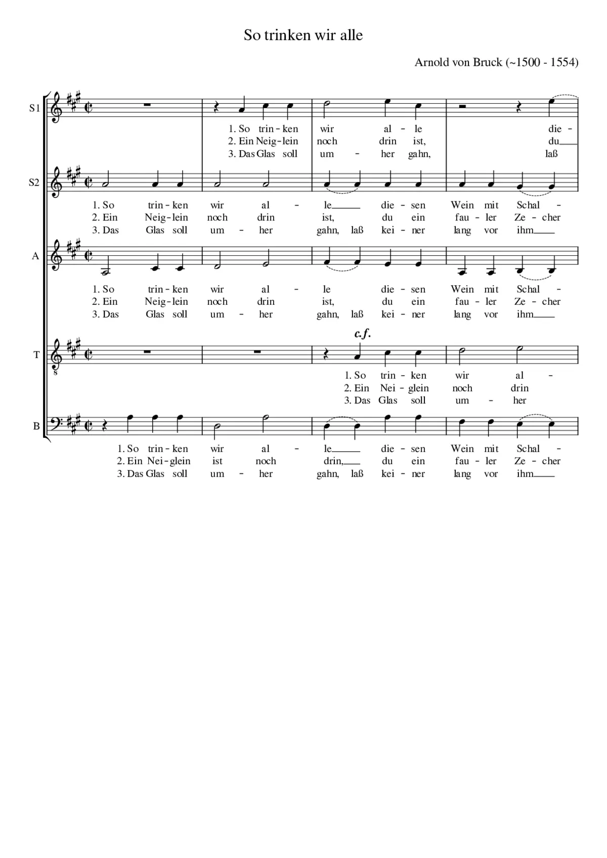 So trinken wir alle - Page 1