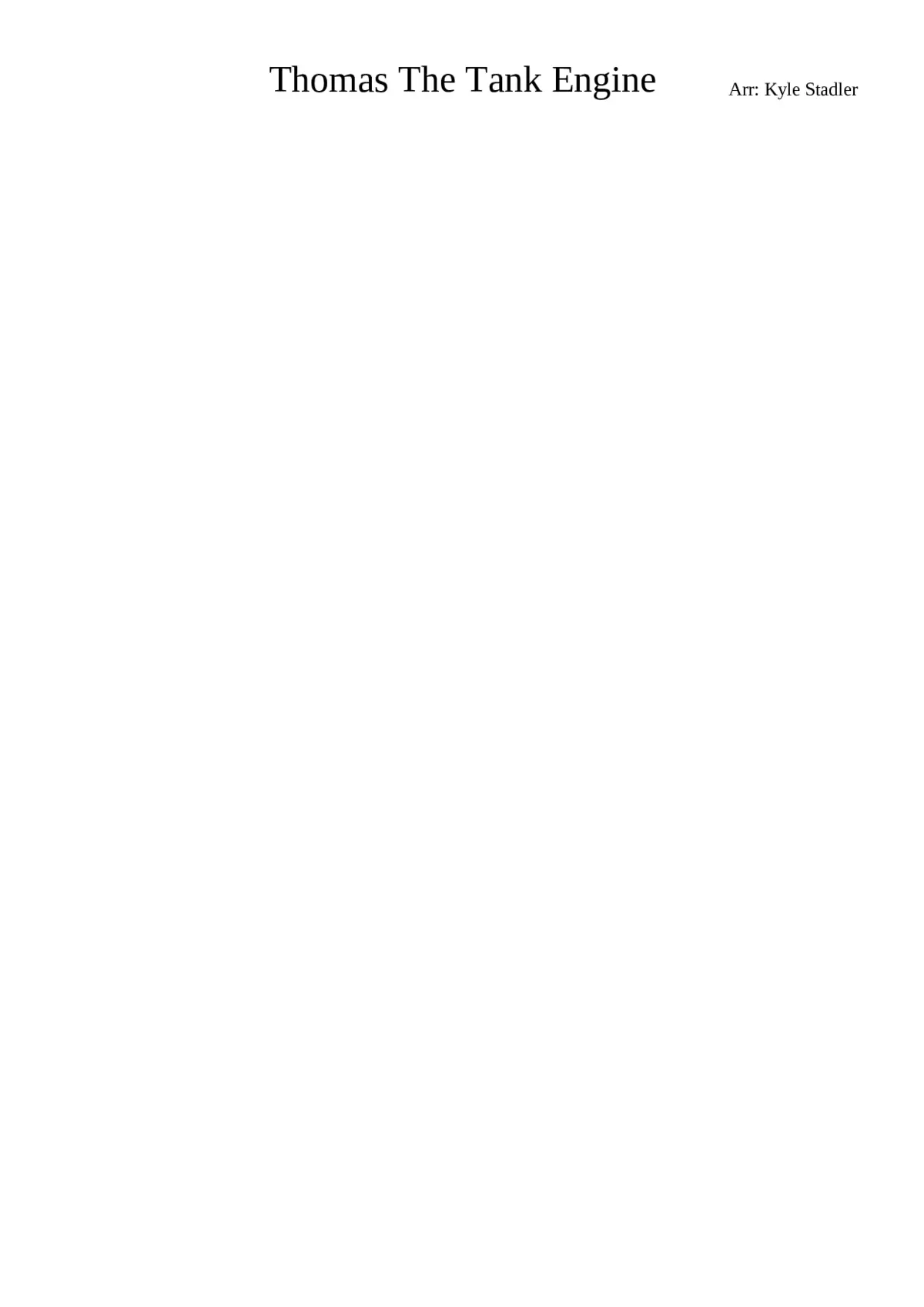 thomas the tank engine theme - Page 1