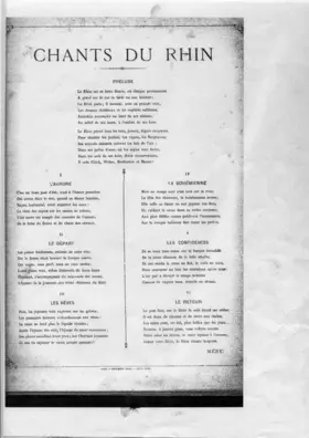Chants du Rhin