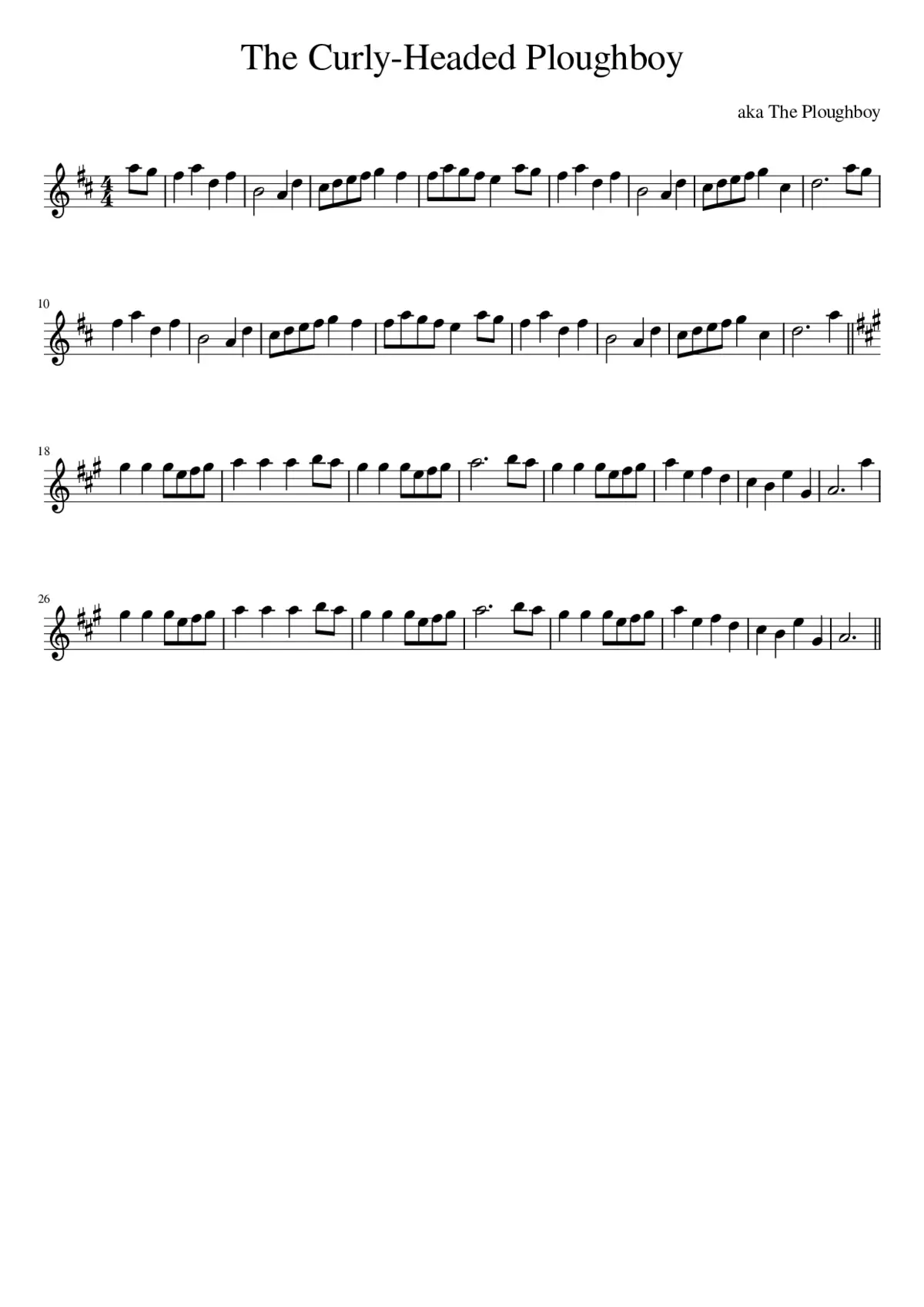 The Curly-Headed Ploughboy - Page 1