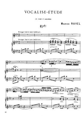 Vocalise-étude en forme de Habanera