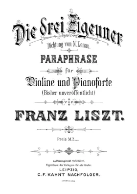 Die drei Zigeuner, Paraphrase for Violin and Piano