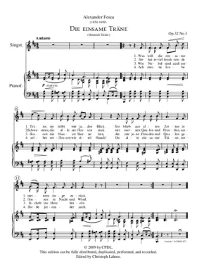 Die einsame Träne, Op. 32, No. 3