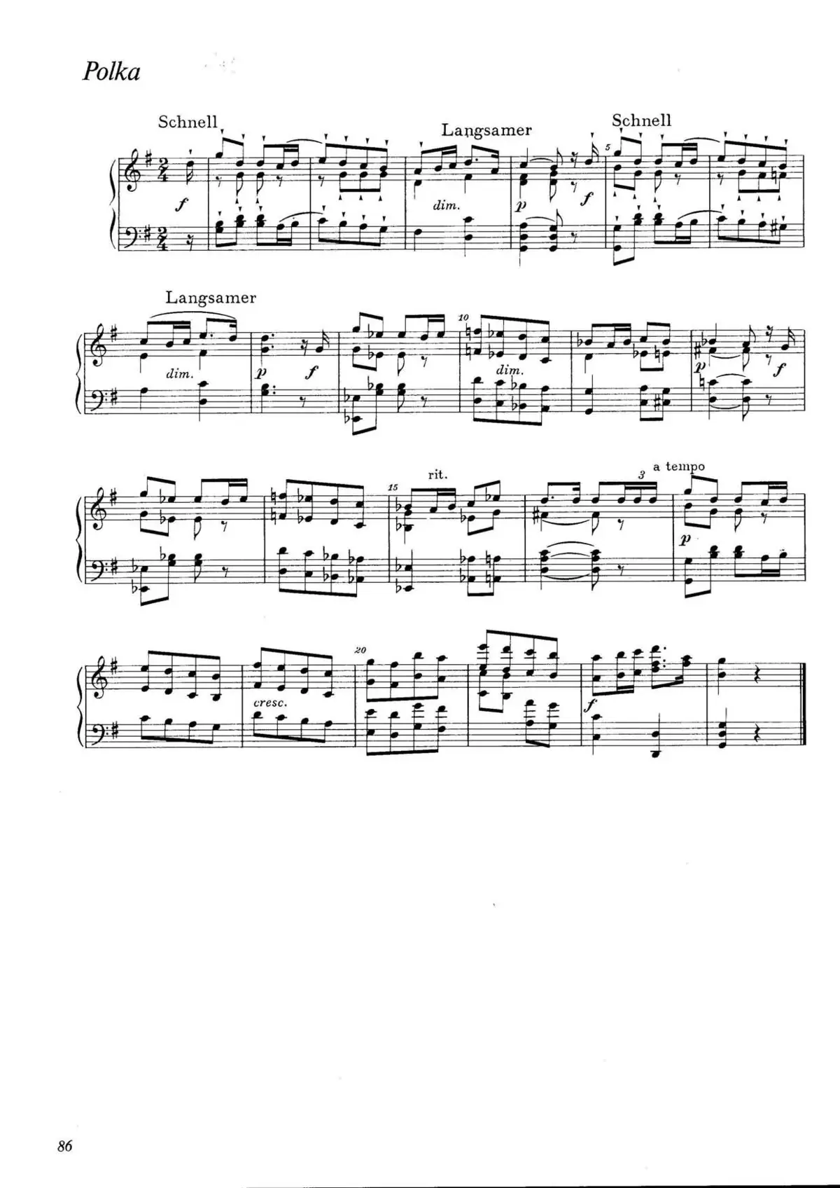 Polka in G major - Page 1
