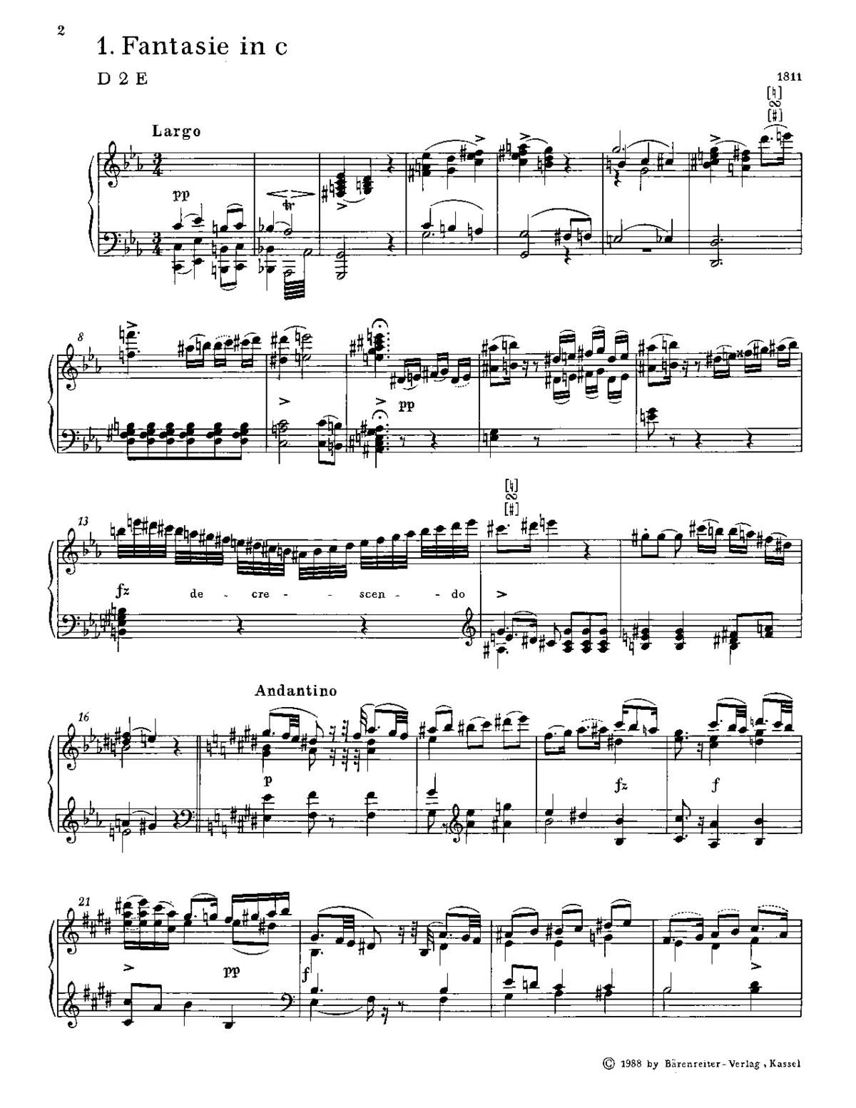Fantasy in C minor - Page 1