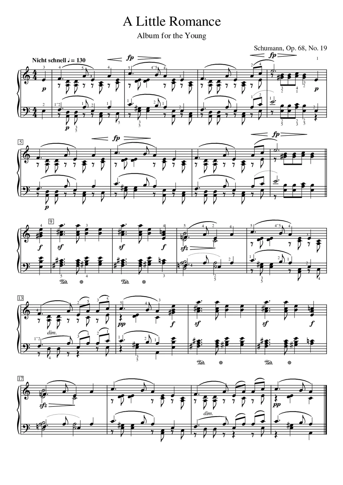 Album für die Jugend Op.68 - Page 1