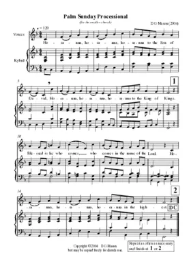 Palm Sunday processional