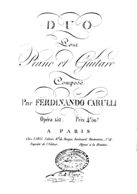 Duo pour Piano et Guitare