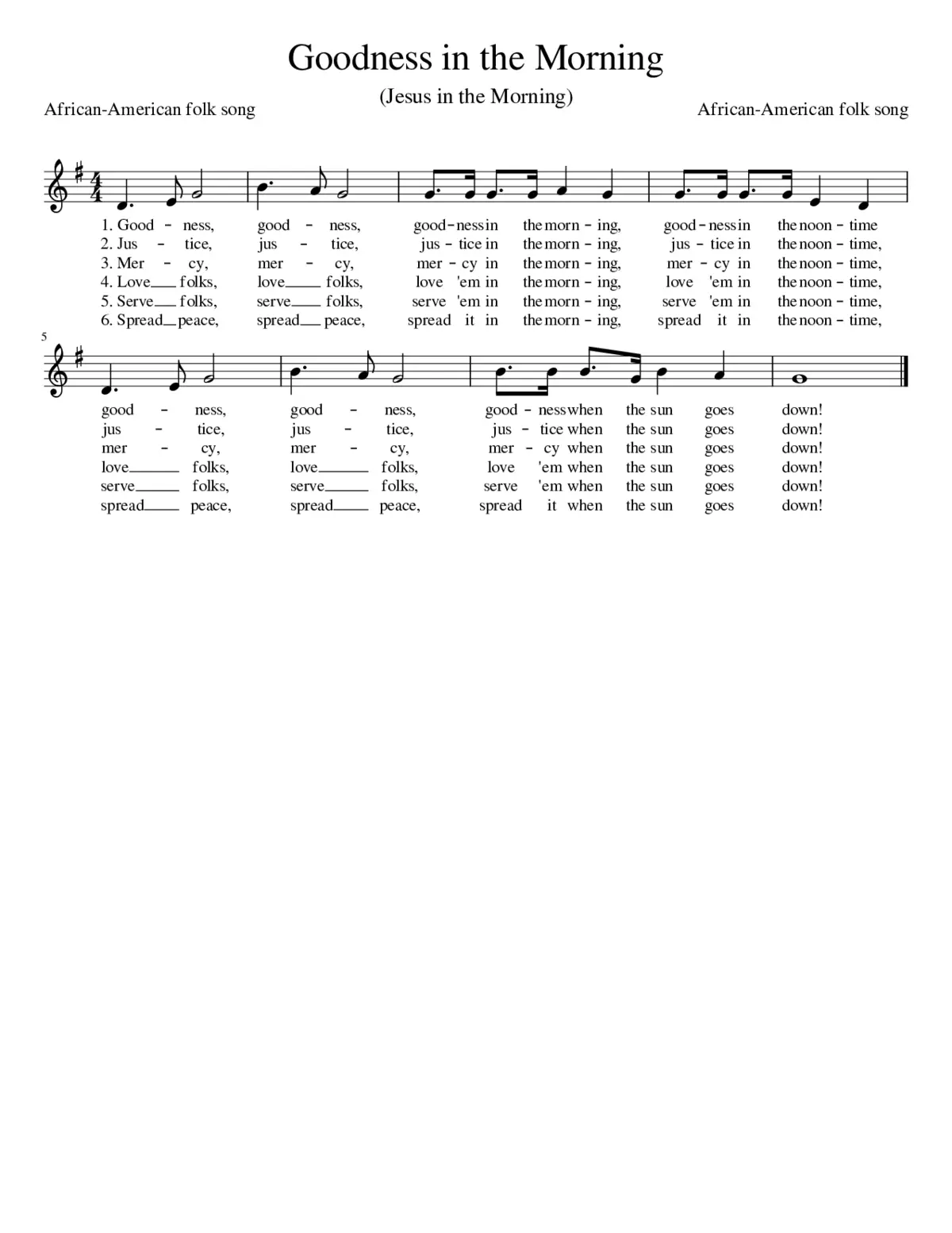 Jesus Jesus Jesus in the morning - Page 1