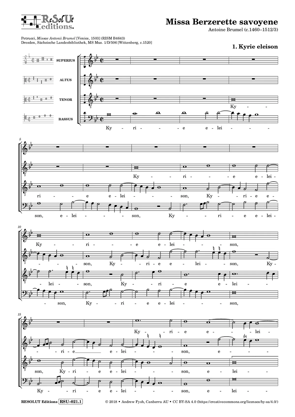 Missa Berzerette savoyene - Page 1