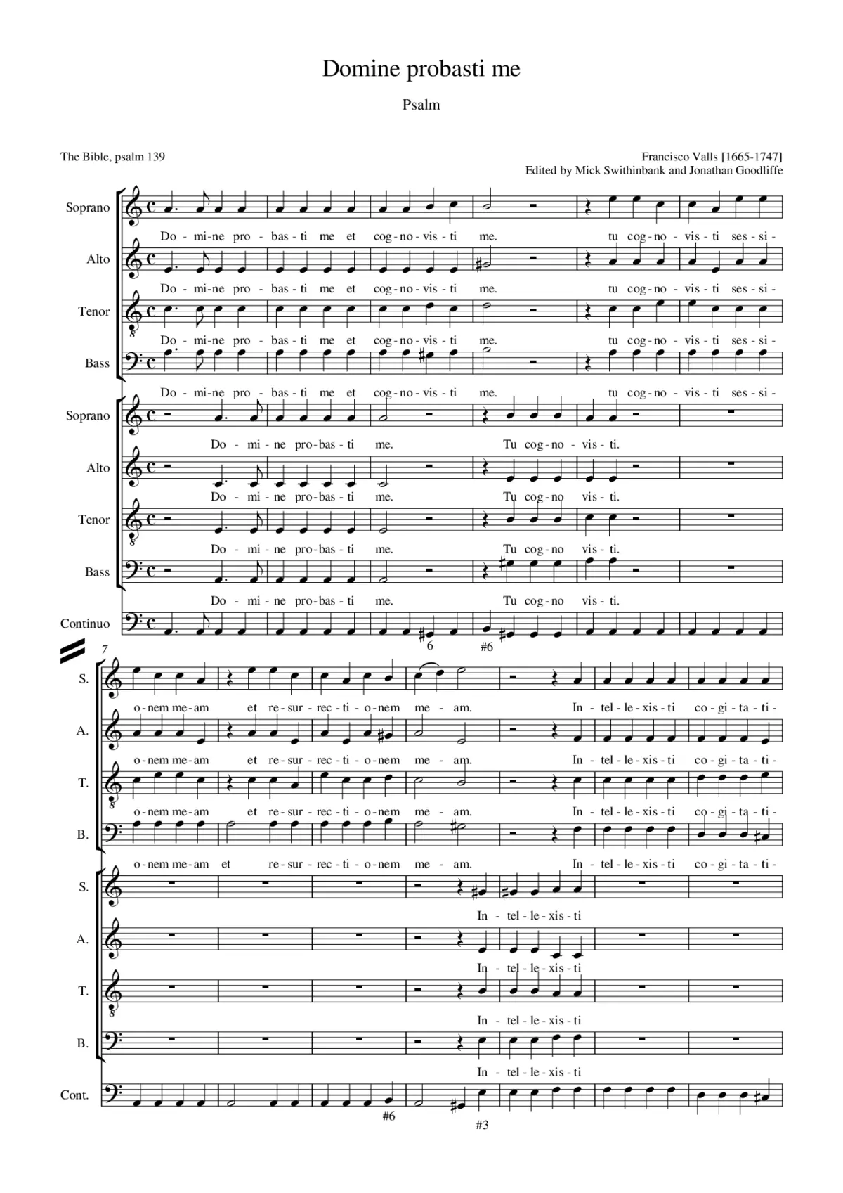 Domine probasti me - Page 1