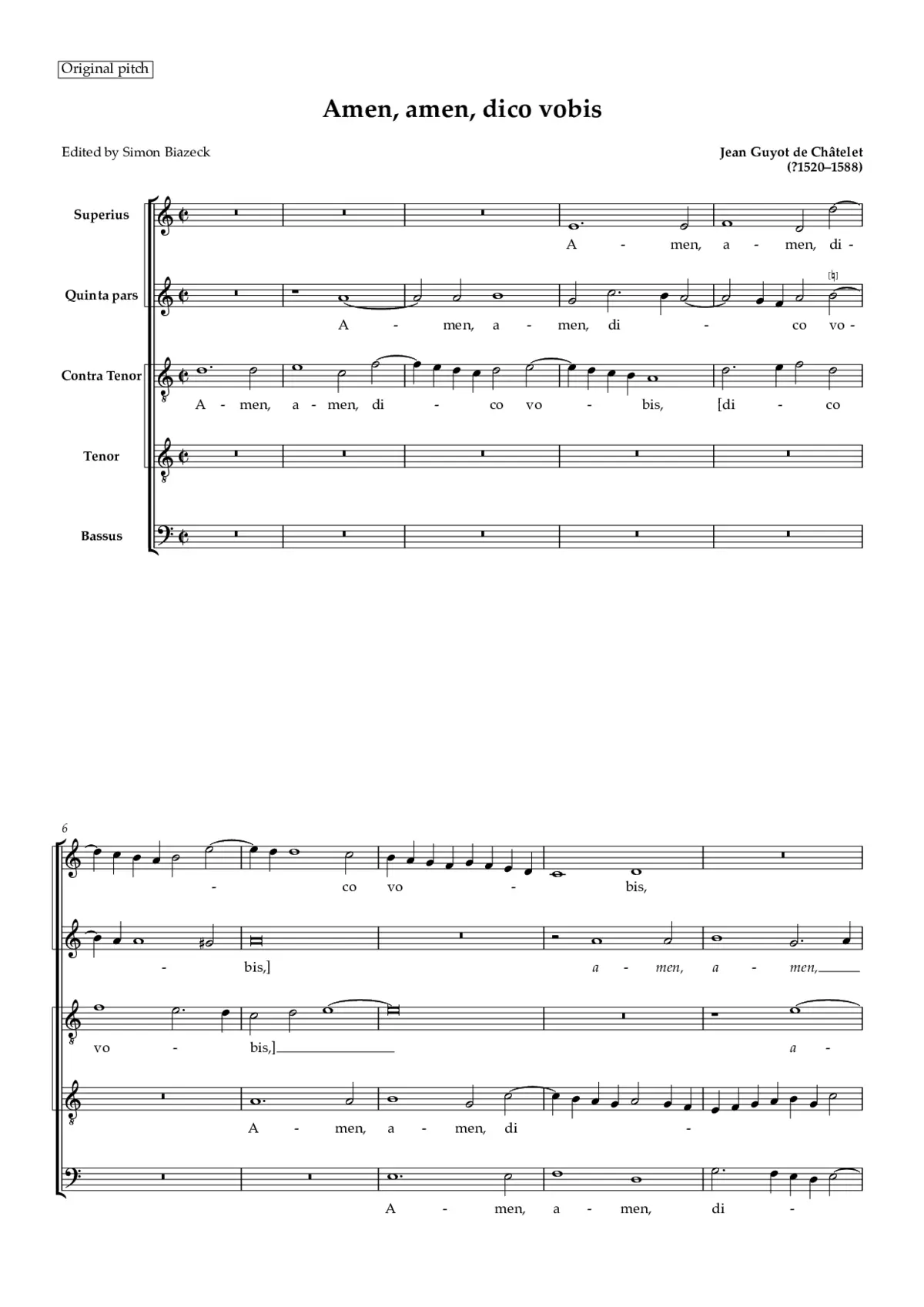 Amen amen dico vobis - Page 1