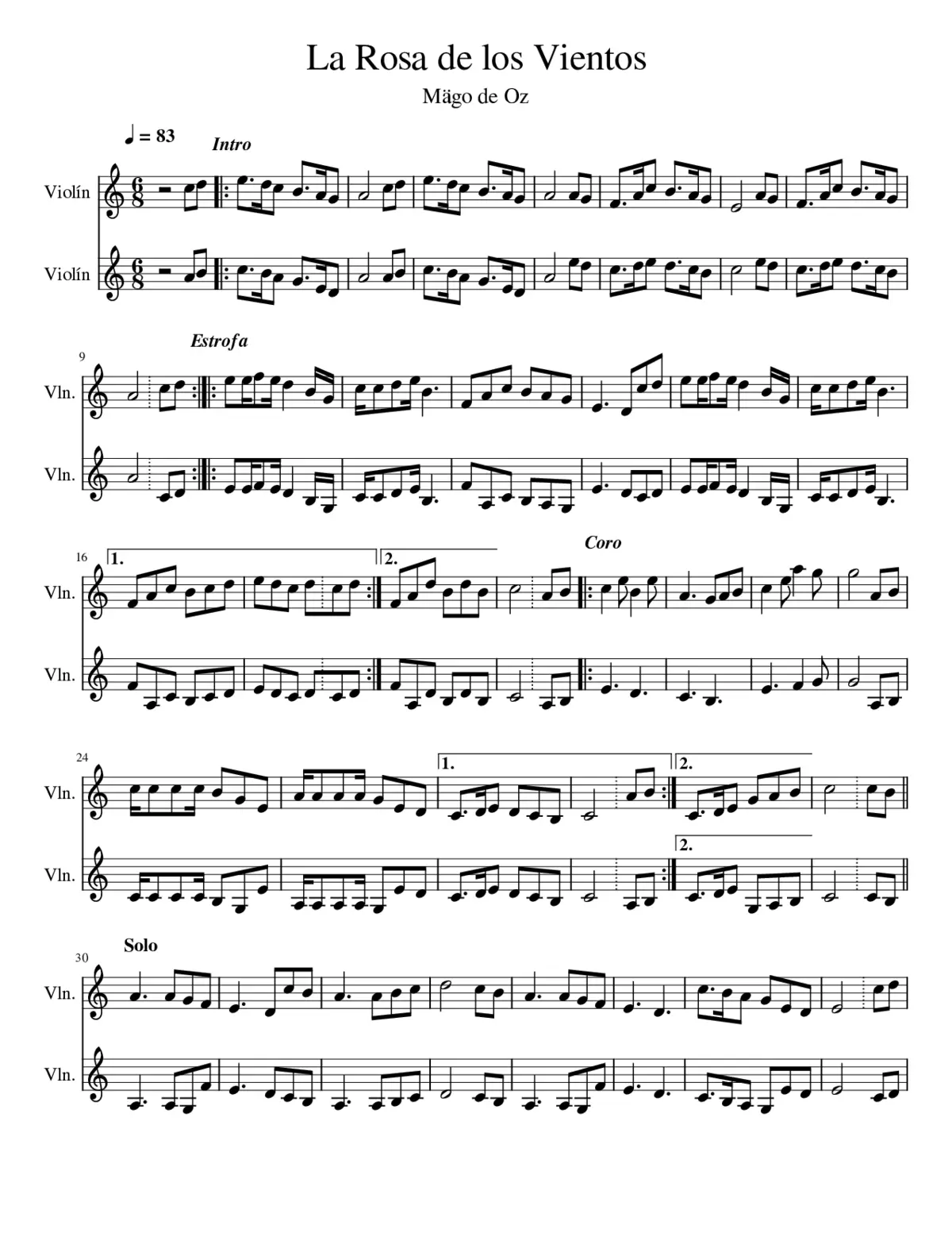 la rosa de los vientos - Page 1