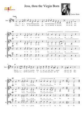 Jesu thou the virgin born
