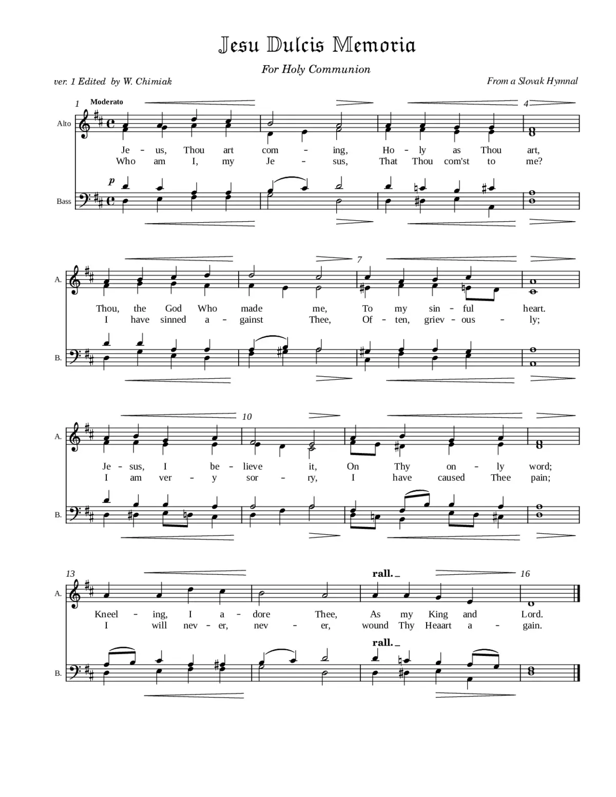 Jesus Thou art coming - Page 1