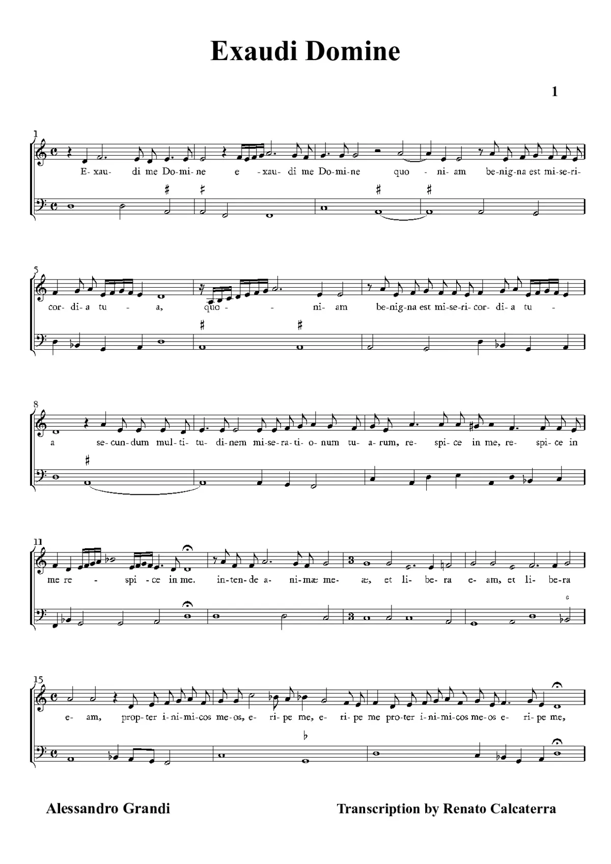 Exaudi me Domine - Page 1