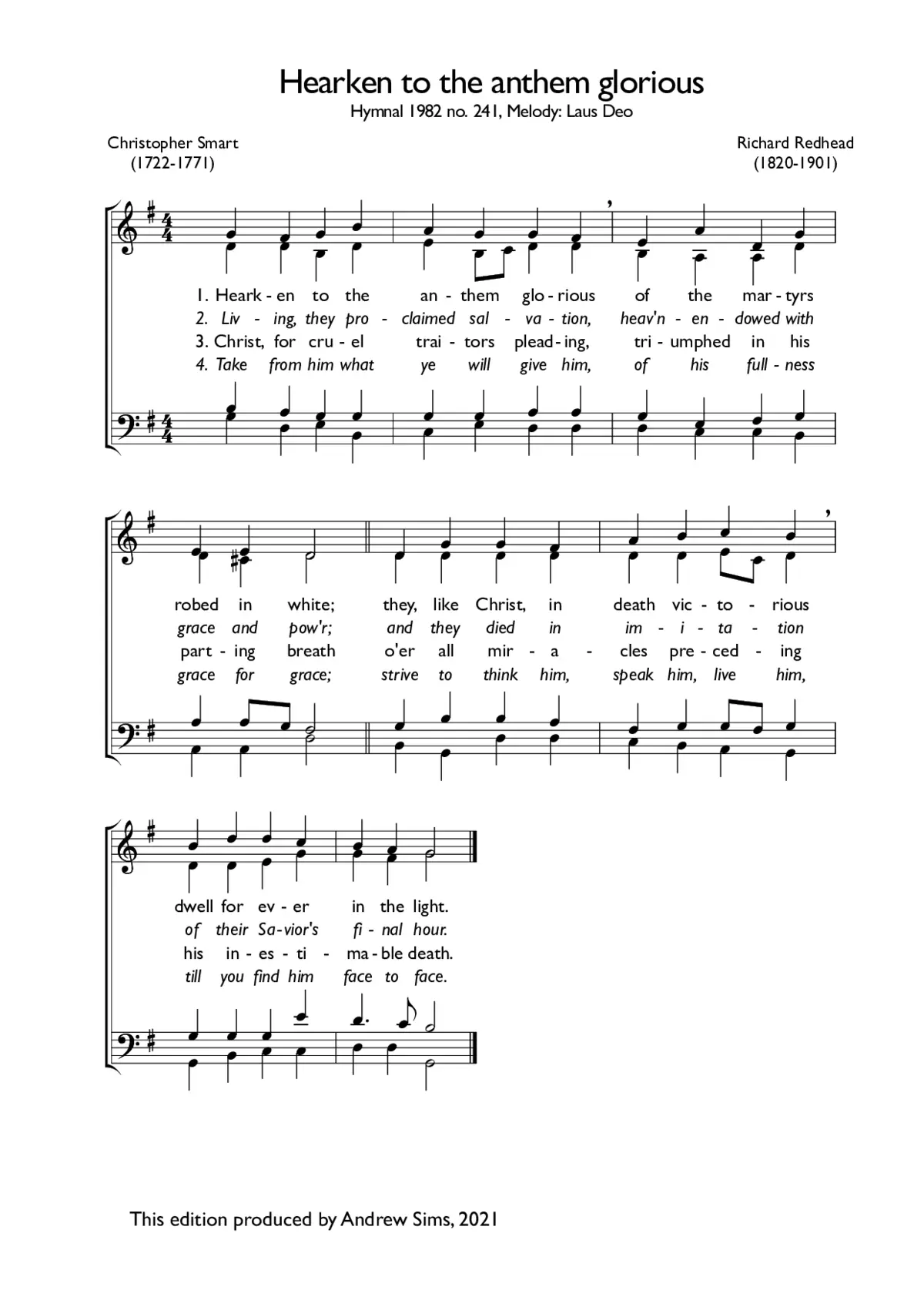 Hearken to the anthem glorious - Page 1