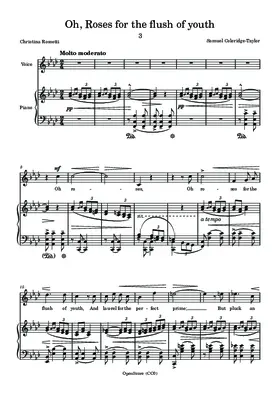 Oh, Roses for the flush of youth