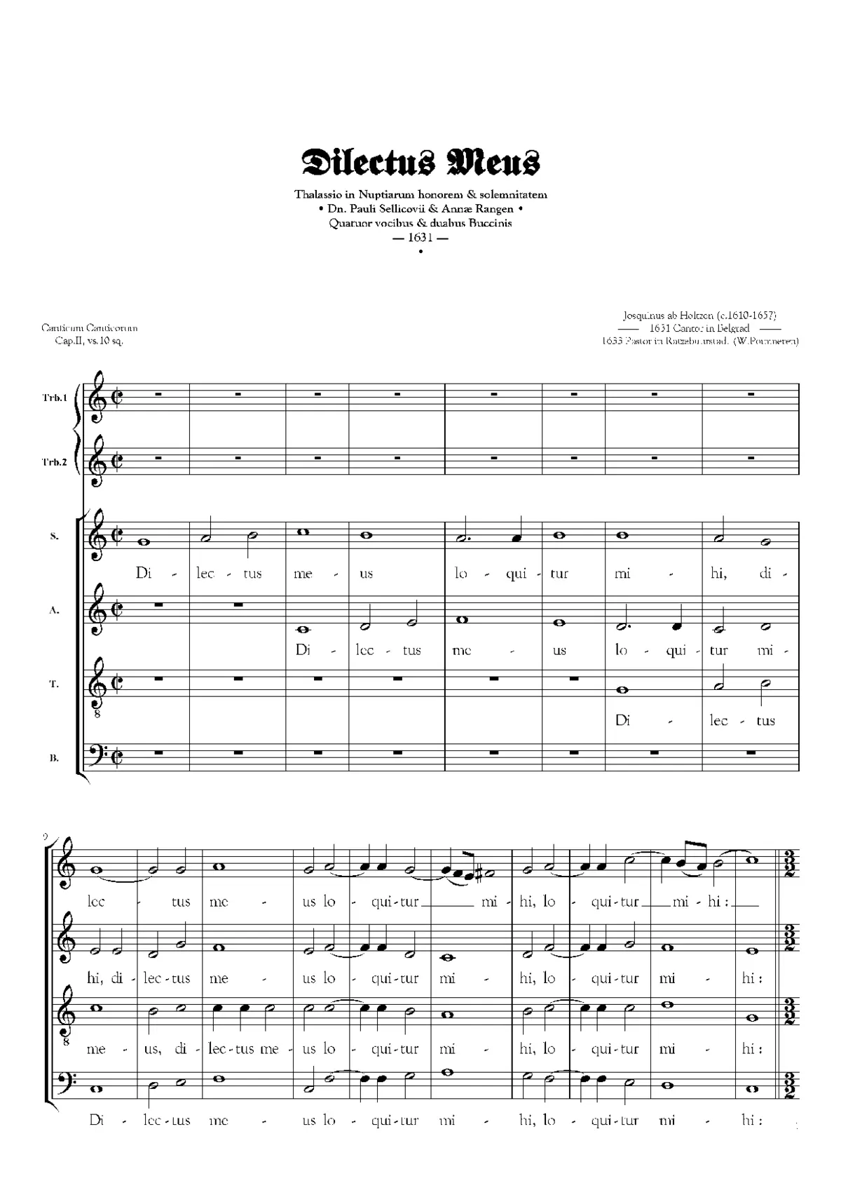 Dilectus meus a 6 - Page 1