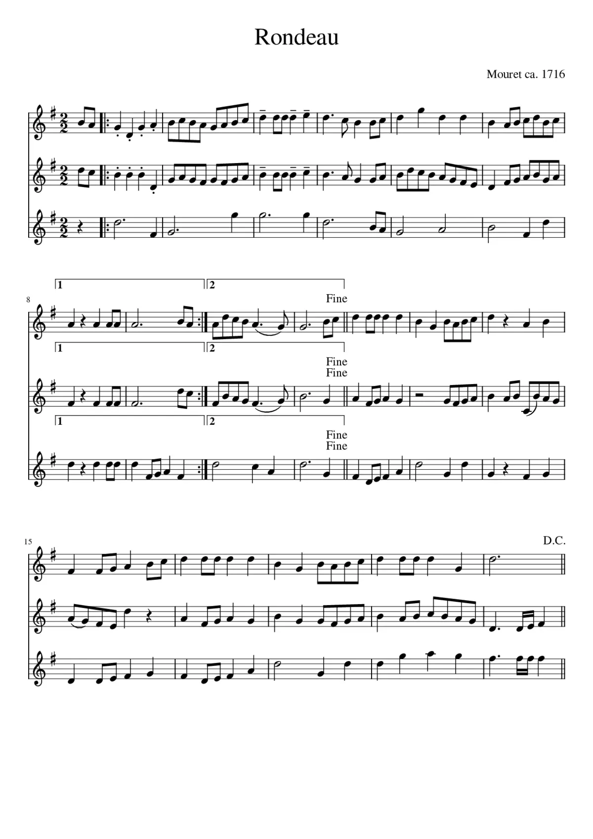 Rondeau - Page 1