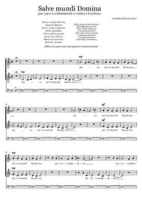 Salve mundi Domina