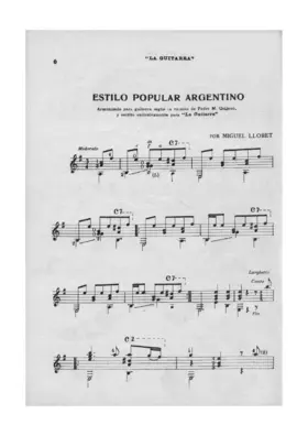 Estilo popular argentino in E minor