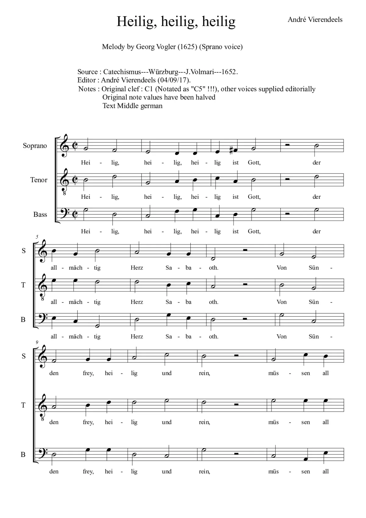 Heilig, heilig, heilig - Page 1