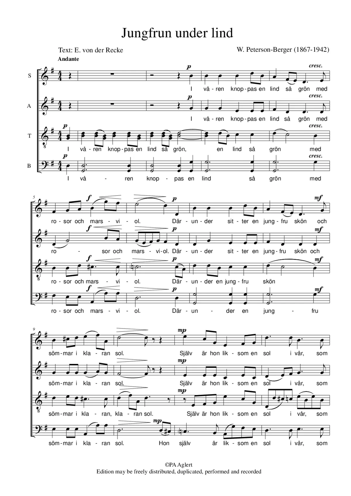 Jungfrun under lind - Page 1