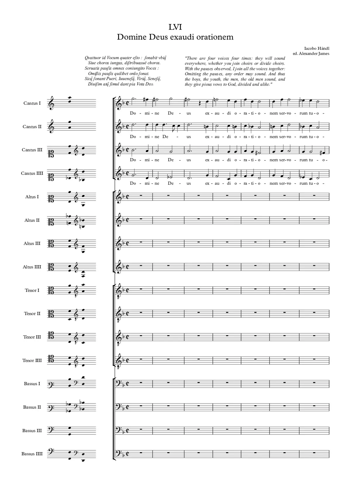Domine Deus exaudi orationem - Page 1