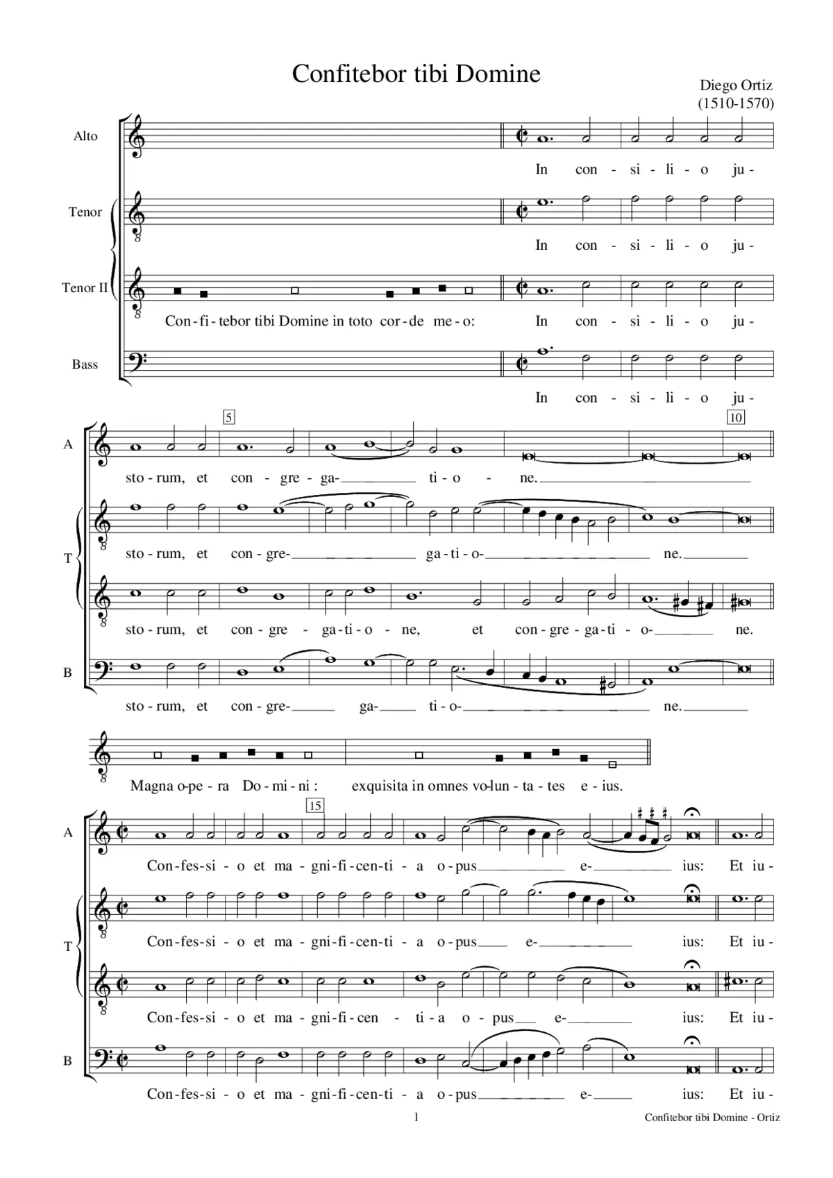 Confitebor tibi Domine - Page 1