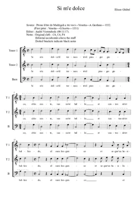 Si m'e dolce il tormento