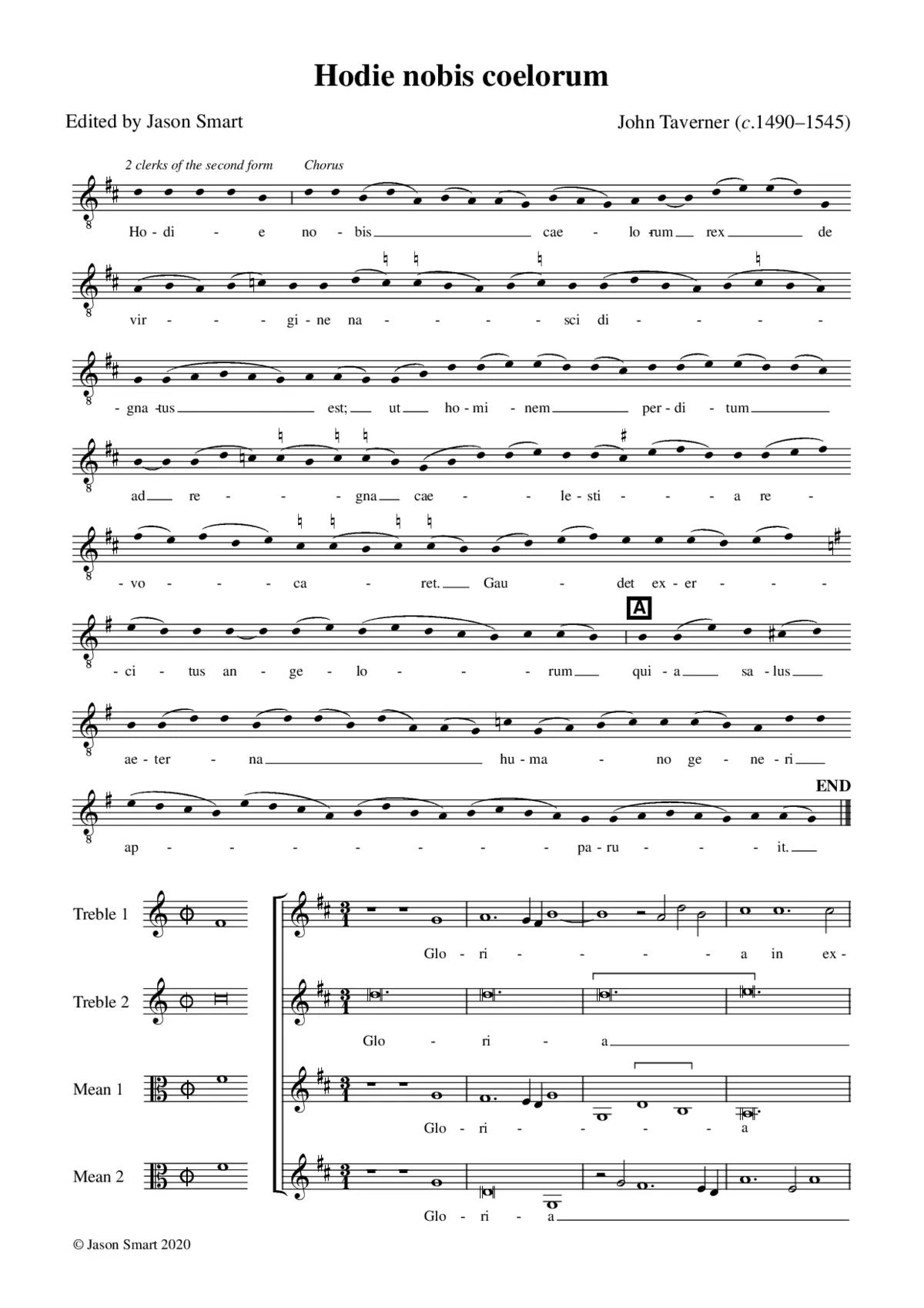 Hodie nobis caelorum - Page 1