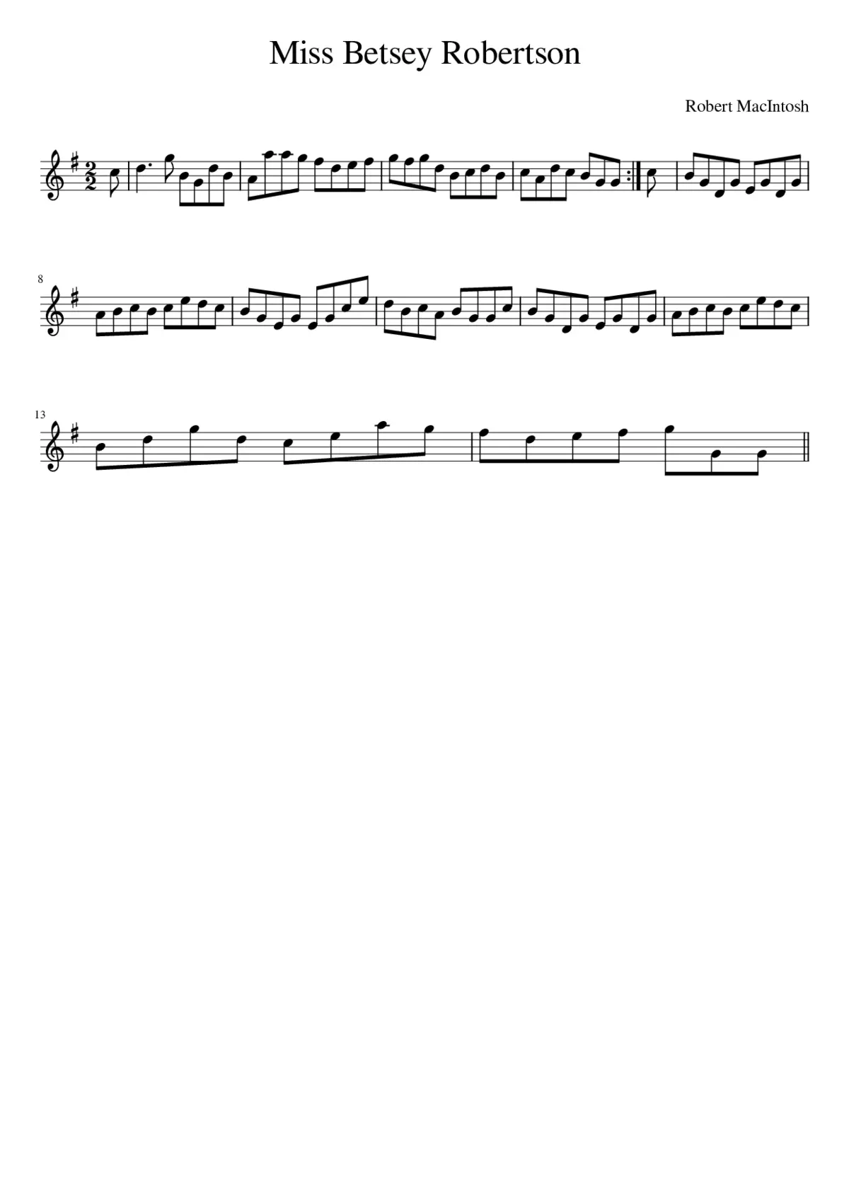 Miss Betsey Robertson - Page 1