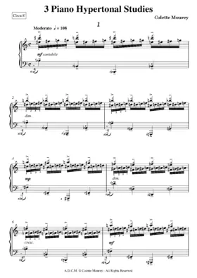 3 Piano Hypertonal Studies
