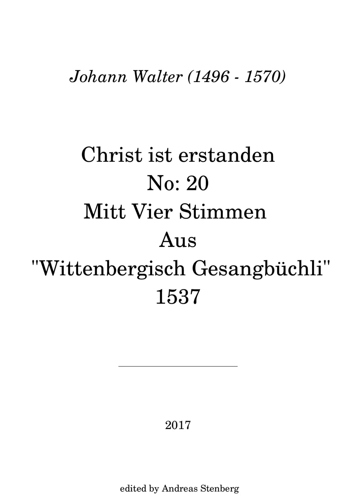 Christ ist erstanden a 4 - Page 1