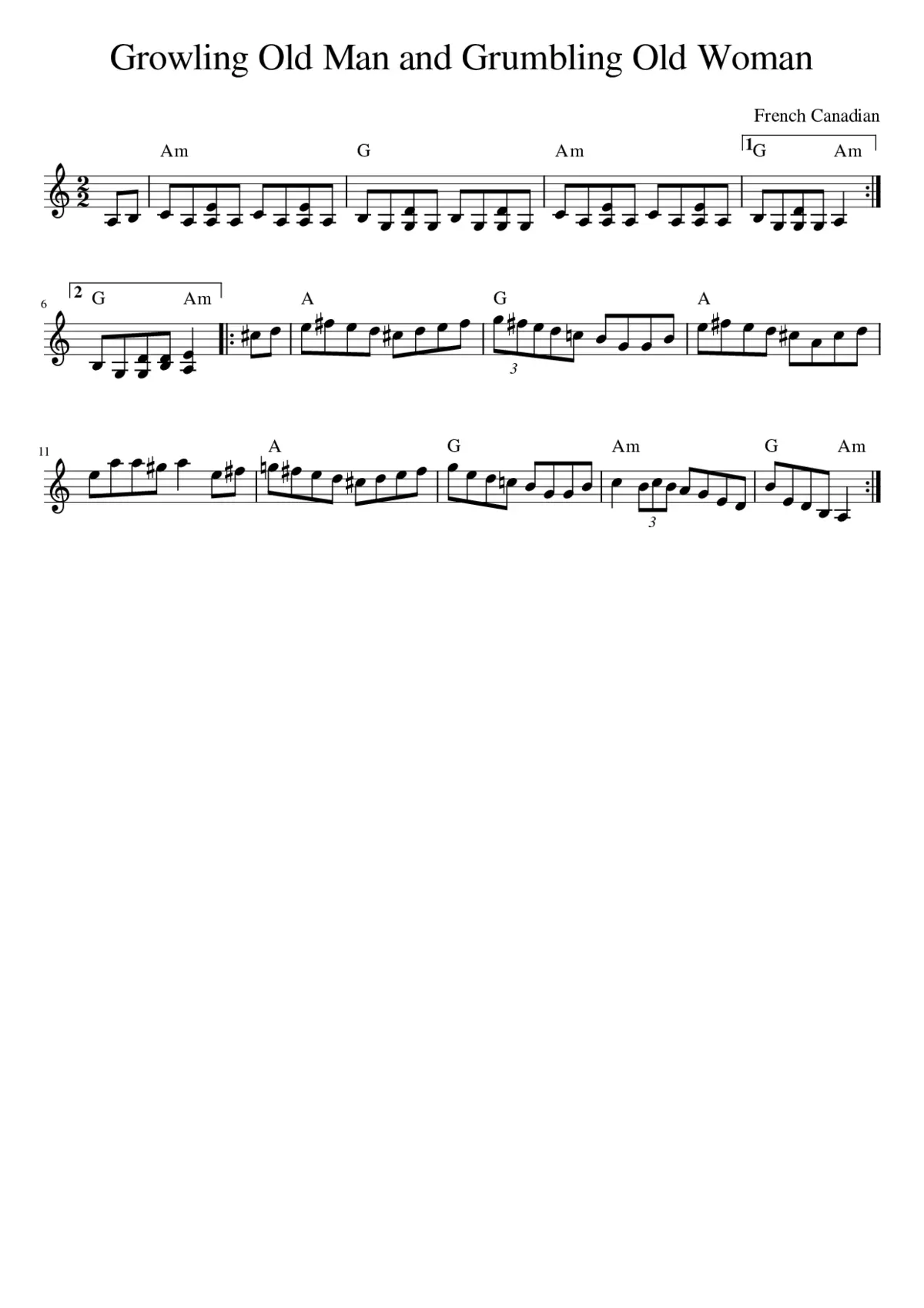 Growling Old Man and Grumbling Old Woman - Page 1