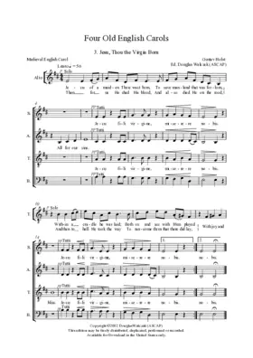 Jesu, Thou the Virgin Born