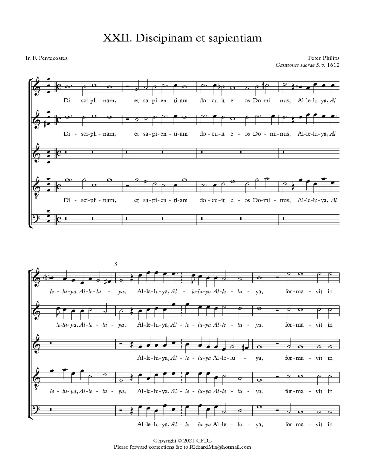 Disciplinam et sapientiam - Page 1