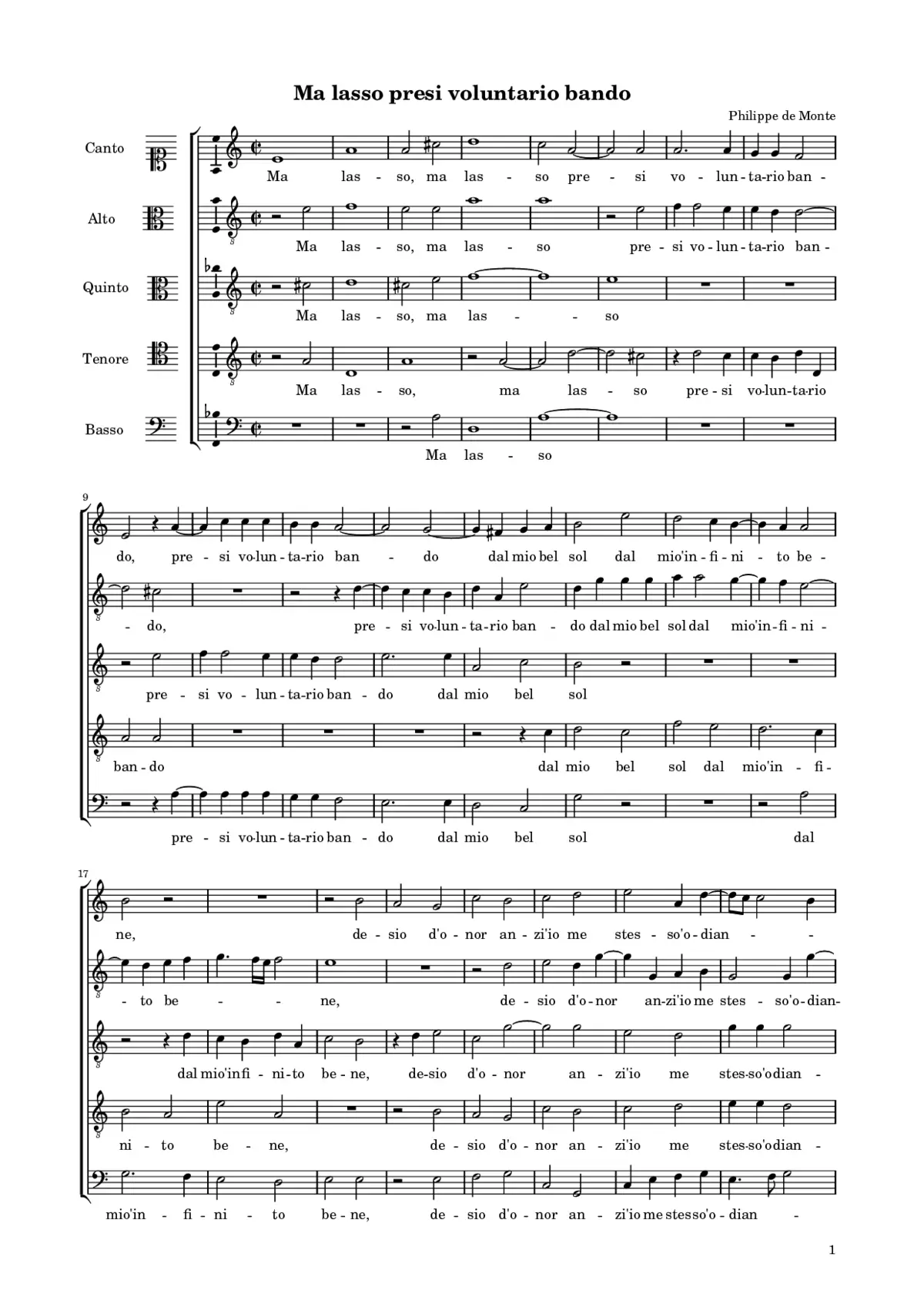 Ma lasso presi voluntario bando - Page 1