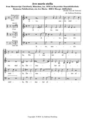 Ave maris stella (odd verses)