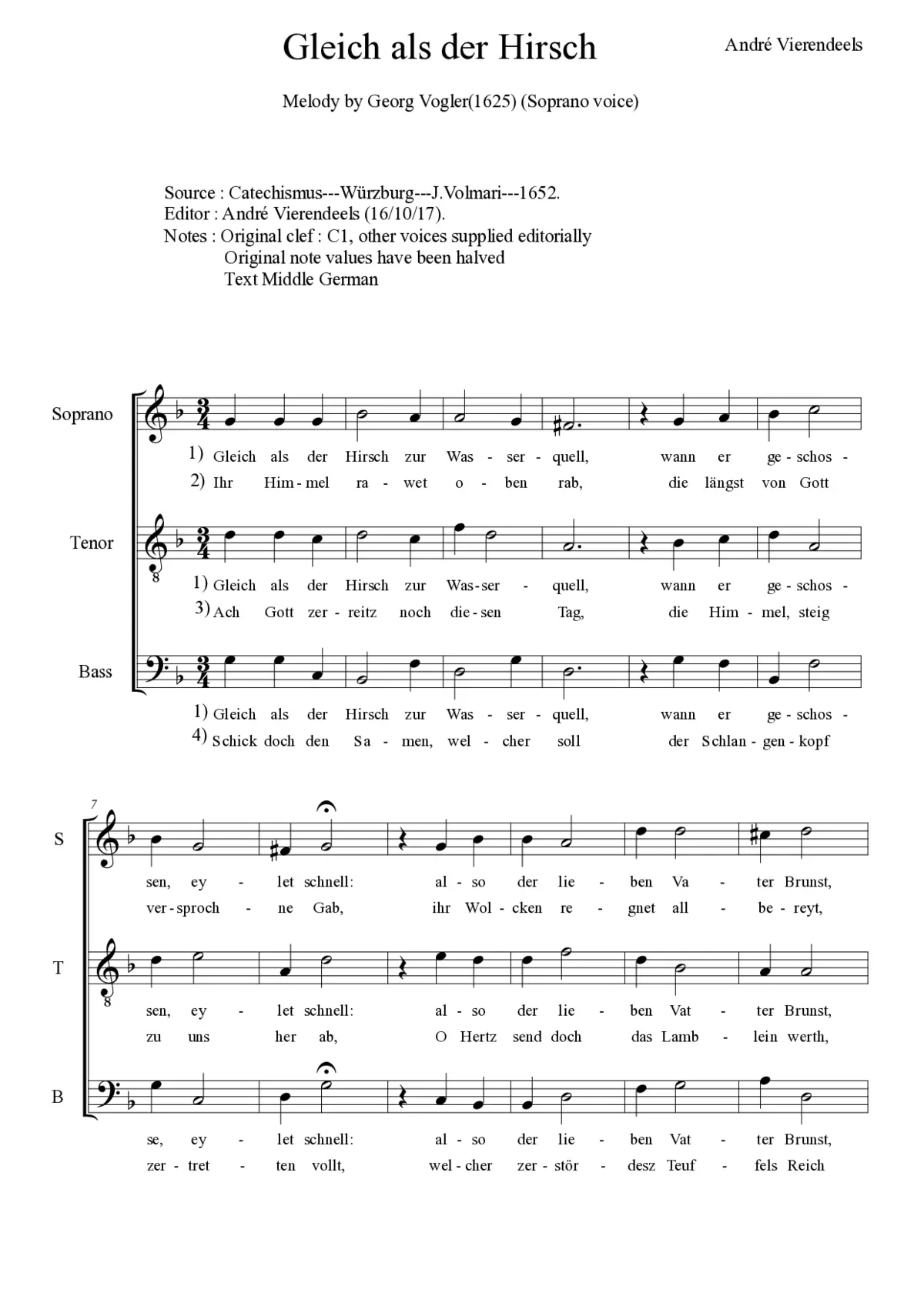 Gleich als der Hirsch - Page 1
