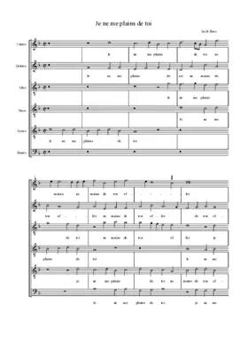 Je ne me plains de toi