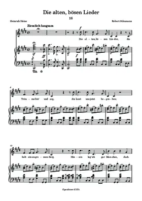 Die alten, bösen Lieder